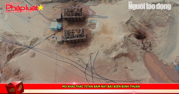 Mỏ khai thác titan băm nát bãi biển Bình Thuận