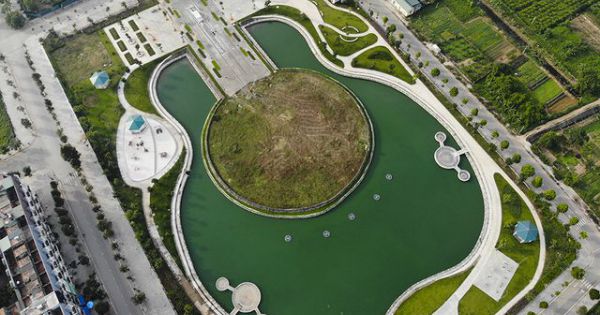 Hà Nội: Công viên hình chiếc đàn rộng gần 6ha sắp hoạt động