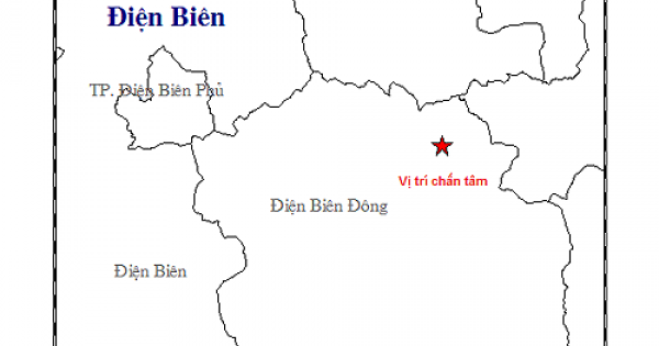 Động đất 3,8 độ richter ở Điện Biên