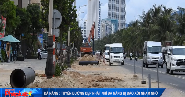 Tuyến đường đẹp nhất nhì Đà Nẵng bị đào xới nham nhở