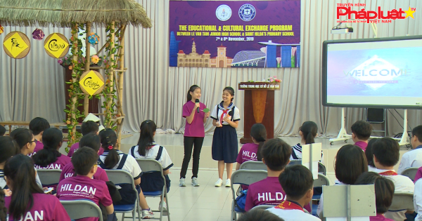 TP HCM: Giao lưu văn hóa giữa trường THCS Lê Văn Tám và trường tiểu học ở Singapore