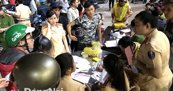 Biên Hòa: Tạm giữ 255 phương tiện vi phạm trật tự an toàn giao thông trong đêm chung kết bóng đá nam SEA games 30