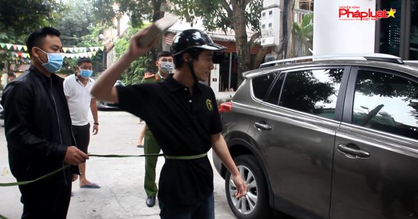 Nghệ An: Thực nghiệm hiện trường các vụ đập kính ô tô trộm cắp tài sản