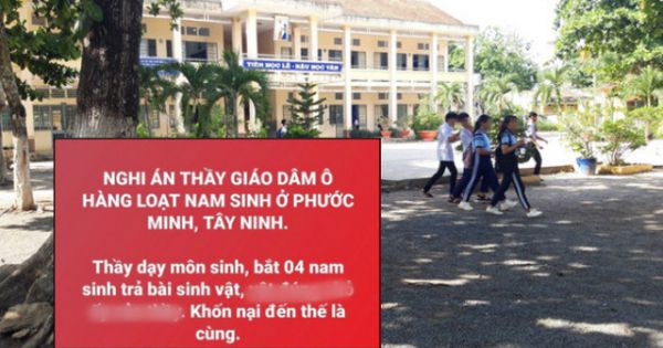 Công an điều tra thầy giáo dâm ô hàng loạt nam sinh cấp 2 ở Tây Ninh