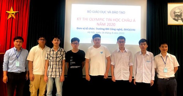Cả 6 học sinh Việt Nam cùng giành huy chương Olympic Tin học Châu Á