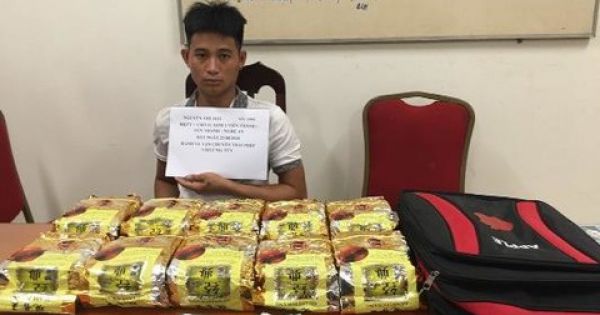 Bắt giữ thanh niên vận chuyển gần 10kg ma túy đá từ Nghệ An ra Hà Nội