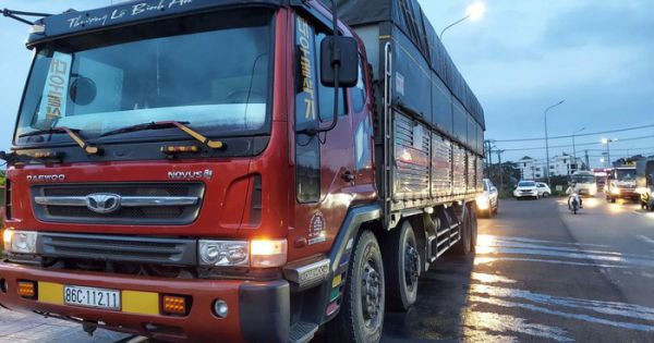 Công an Đồng Nai bắt giữ xe tải chở cát lậu quá tải hàng chục tấn, tài xế không có giấy phép lái xe