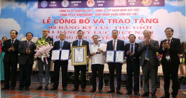 Đất sét nung Việt Nam lập cú đúp Kỷ lục Thế giới