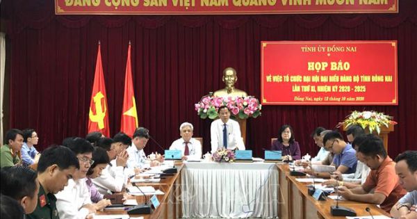 Đại hội đại biểu Đảng bộ tỉnh Đồng Nai lần thứ XI, nhiệm kỳ 2020-2025 tiến hành phiên trù bị