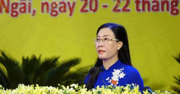 Bà Bùi Thị Quỳnh Vân được bầu tiếp tục giữ chức Bí thư Tỉnh ủy Quảng Ngãi
