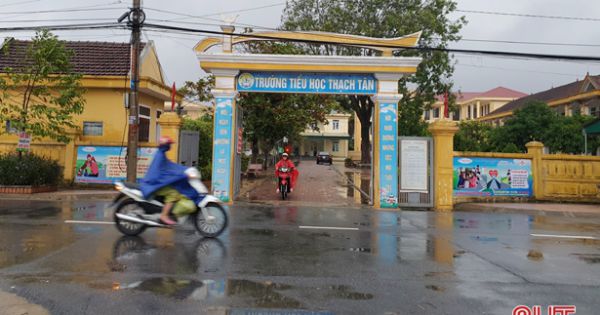 Do ảnh hưởng bão số 9, 77 trường học ở Hà Tĩnh phải nghỉ học