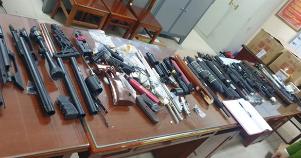 Bắt đối tượng tàng trữ, mua bán hơn 1.500 linh kiện súng hơi tại Bắc Giang