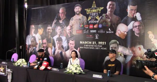 Nam Vương boxing Trương Đình Hoàng thượng đài tại sự kiện Boxing Celebrity Fights: Chef Edition