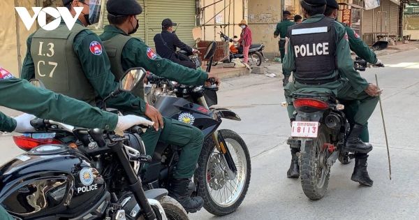 Campuchia dừng việc phạt roi đối với người vi phạm lệnh phong tỏa