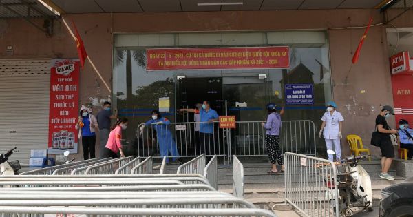 Hà Nội phong tỏa tòa nhà KĐT Đại Thanh, dựng trạm xét nghiệm dã chiến