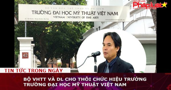 Bộ VHTTDL cho thôi chức hiệu trưởng Trường đại học Mỹ thuật Việt Nam