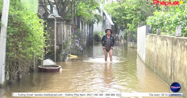 Quảng Nam: Trời nắng nhưng người dân phải sống trong ngập úng