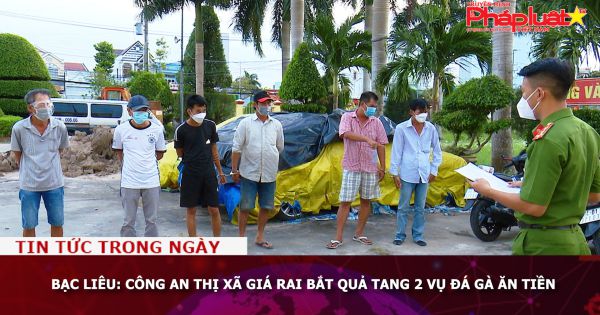 Bạc Liêu: Công an thị xã Giá Rai bắt quả tang 2 vụ đá gà ăn tiền