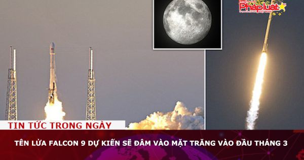 Tên lửa Falcon 9 dự kiến sẽ đâm vào Mặt trăng vào đầu tháng 3