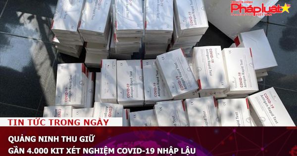 Quảng Ninh thu giữ gần 4.000 kit xét nghiệm Covid-19 nhập lậu