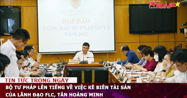Bộ Tư pháp lên tiếng về việc kê biên tài sản của lãnh đạo FLC, Tân Hoàng Minh