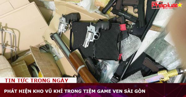 Phát hiện kho vũ khí trong tiệm game ven Sài Gòn