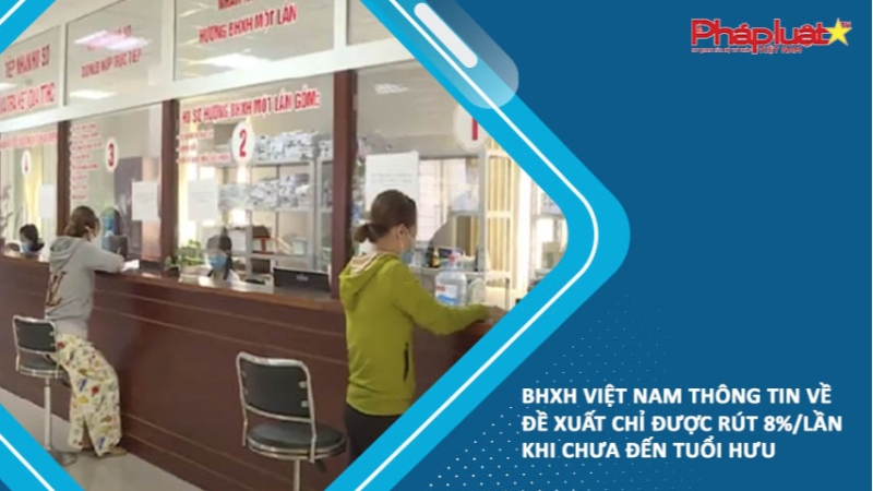 BHXH Việt Nam thông tin về đề xuất chỉ được rút 8%/lần khi chưa đến tuổi hưu