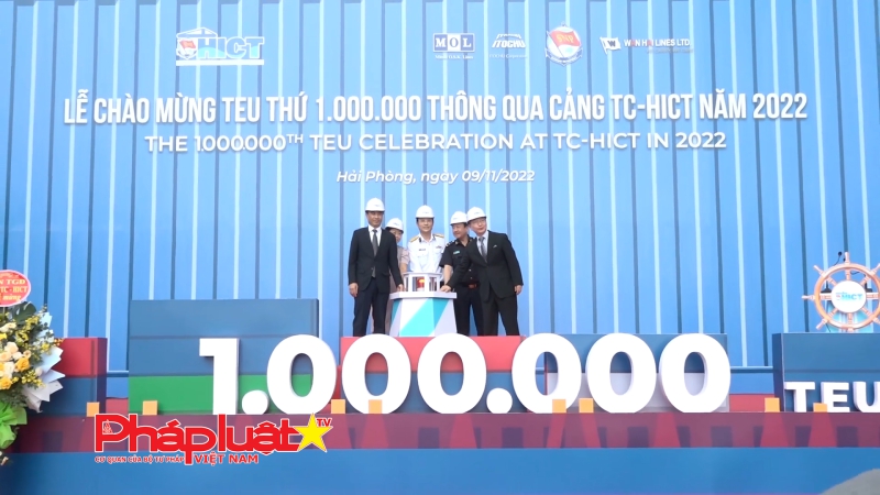 Cảng Container Quốc tế Tân Cảng Hải Phòng đón Teu thứ 1 triệu thông qua