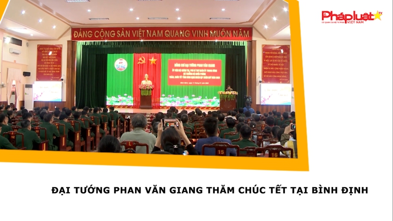 Đại tướng Phan Văn Giang thăm chúc Tết tại Bình Định