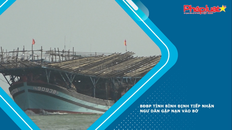 BĐBP tỉnh Bình Định tiếp nhận ngư dân gặp nạn vào bờ