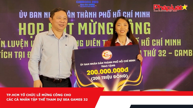 TP.HCM tổ chức lễ mừng công cho các cá nhân tập thể tham dự SEA Games 32