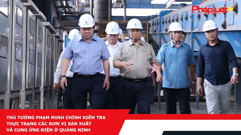 Thủ tướng Phạm Minh Chính kiểm tra thực trạng các đơn vị sản xuất và cung ứng điện ở Quảng Ninh