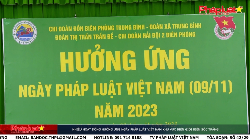 Nhiều hoạt động hưởng ứng Ngày pháp luật Việt Nam khu vực biên giới biển Sóc Trăng