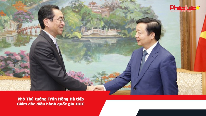 Phó Thủ tướng Trần Hồng Hà tiếp Giám đốc điều hành quốc gia JBIC