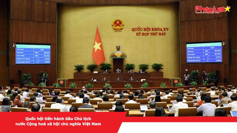 Quốc hội tiến hành bầu Chủ tịch nước Cộng hoà xã hội chủ nghĩa Việt Nam